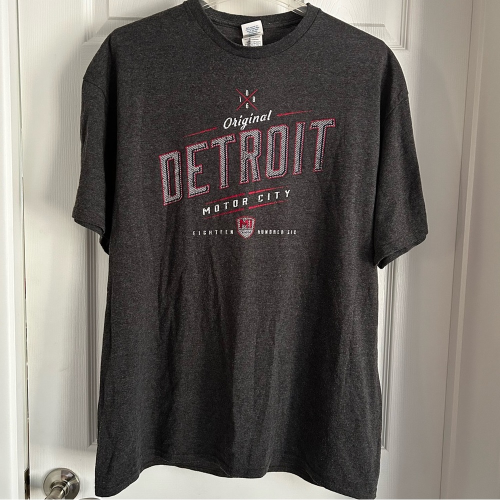 Detroit Motor City Short Sleeve Crew Neck T-shirt